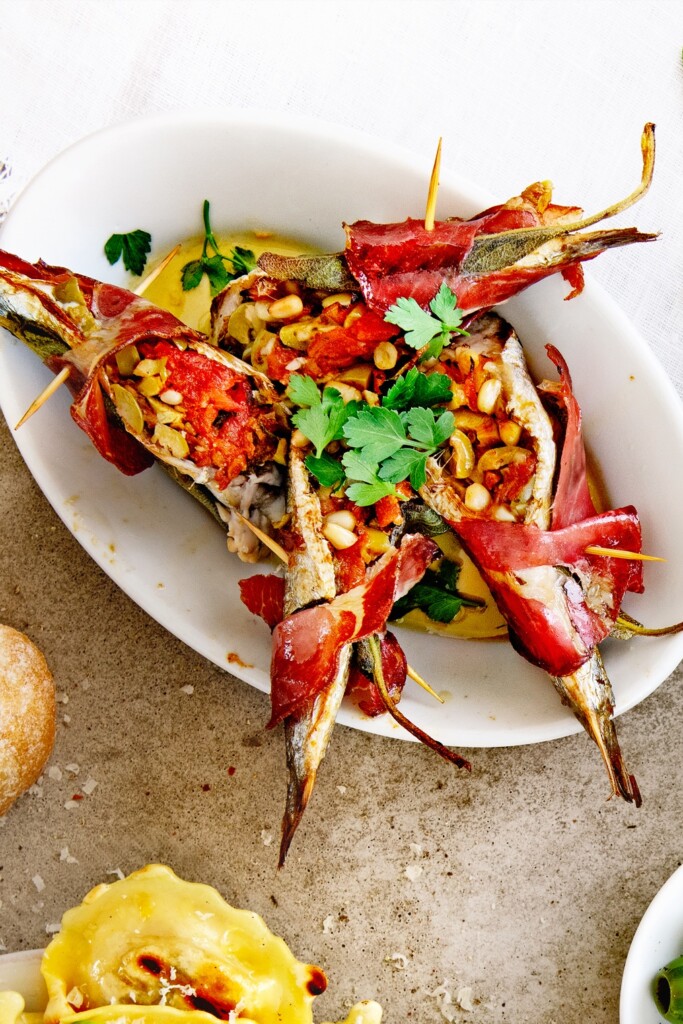 sardines met salie & coppa