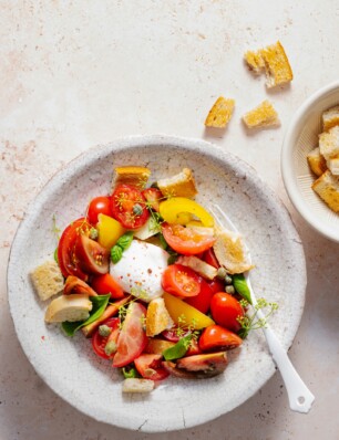 3x tomaat mozzarella salade