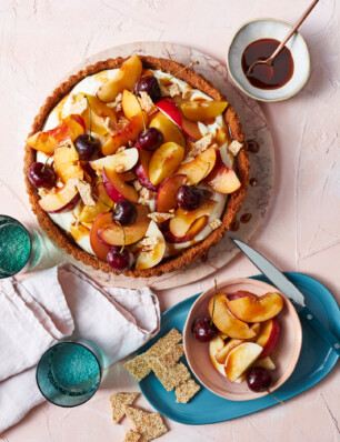fruittaart met yuzuroom (no bake!)