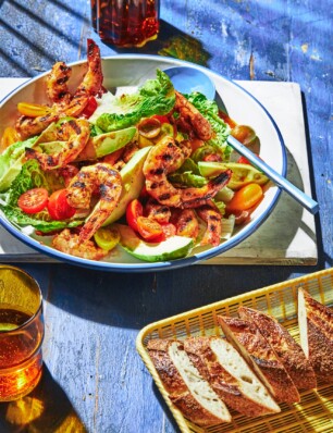 bloody mary-gegrilde garnalensalade
