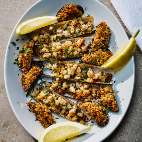 cozze gratinate_gegratineerde mosselen - toscanini