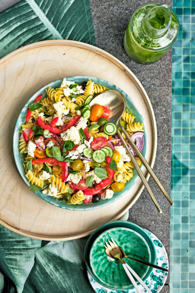 Griekse pastasalade