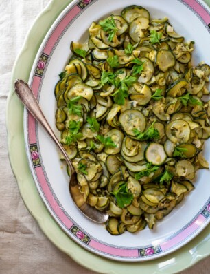 gesmoorde courgettes
