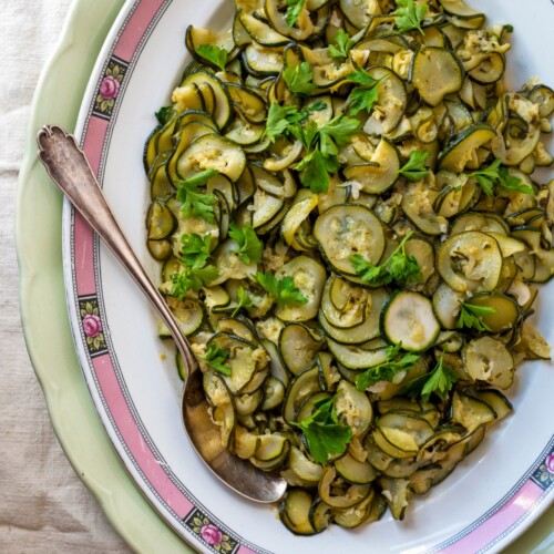 gesmoorde courgettes