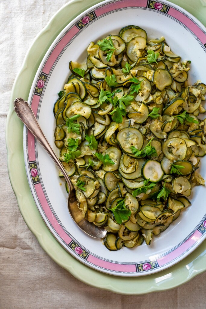 gesmoorde courgettes