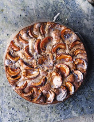 abrikozentaart met walnoten en lavendel van Ottolenghi