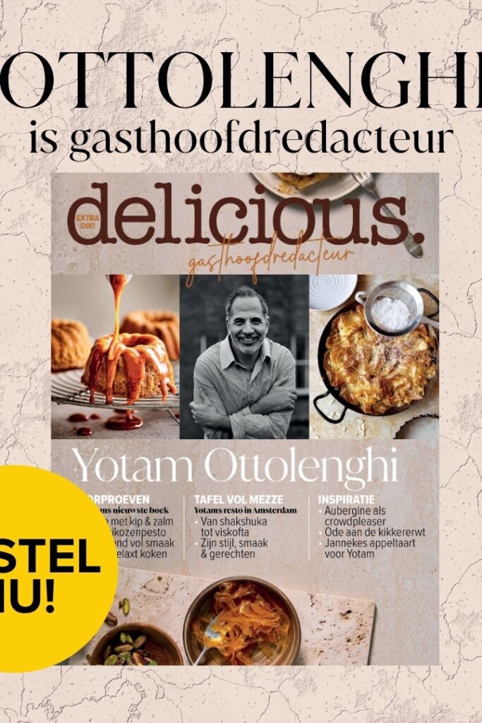 Yotam Ottolenghi is de nieuwe gasthoofdredacteur van delicious.