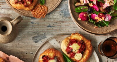 minipizza’s met gebakken aubergine