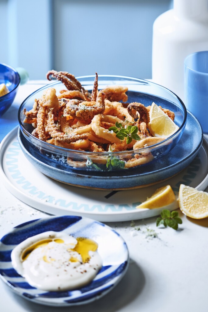 calamari met ouzo-mayo & oreganozout