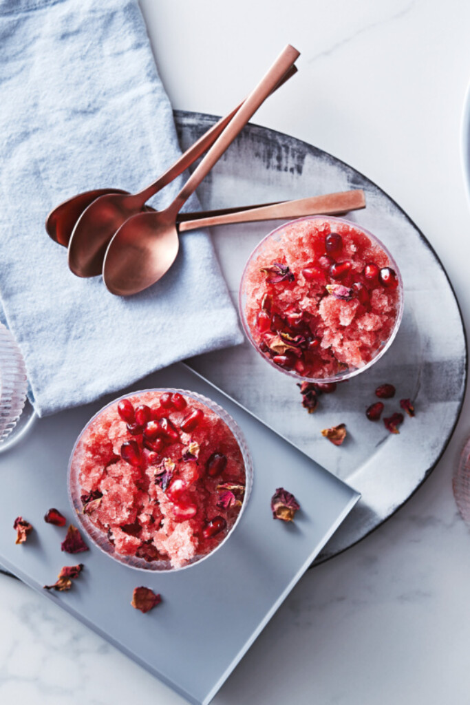 granaatappel-rozengranita van Ottolenghi