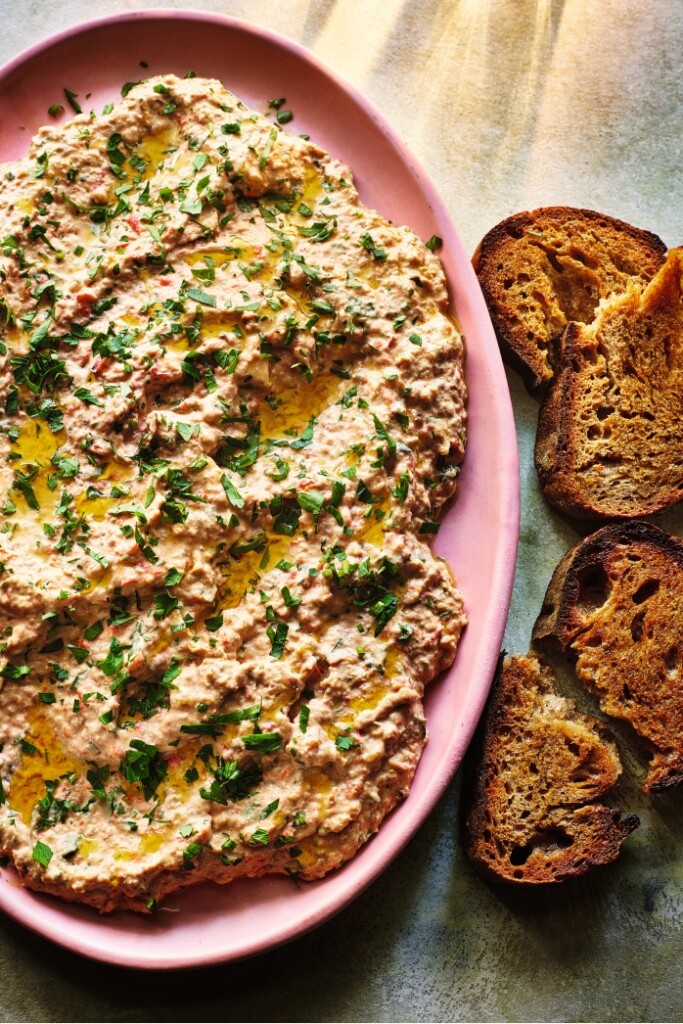 dip van geroosterde aubergine uit kookboek Persiana One