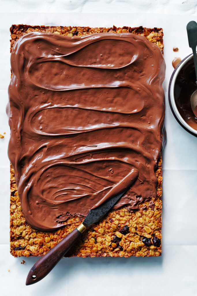 granolarepen met chocolade